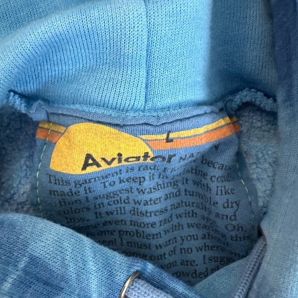 Aviator Nation Blue Tie dye hoodie - Picture 2 of 2